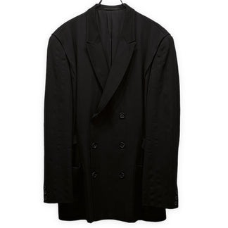 Yohji Yamamoto Pour Homme 93AW ウールギャバジンアクションプリーツサイドベルトテーラードジャケット アジャスター Archive 90s ブルゾン コート アウター ヨウジヤマモトプールオム メンズ