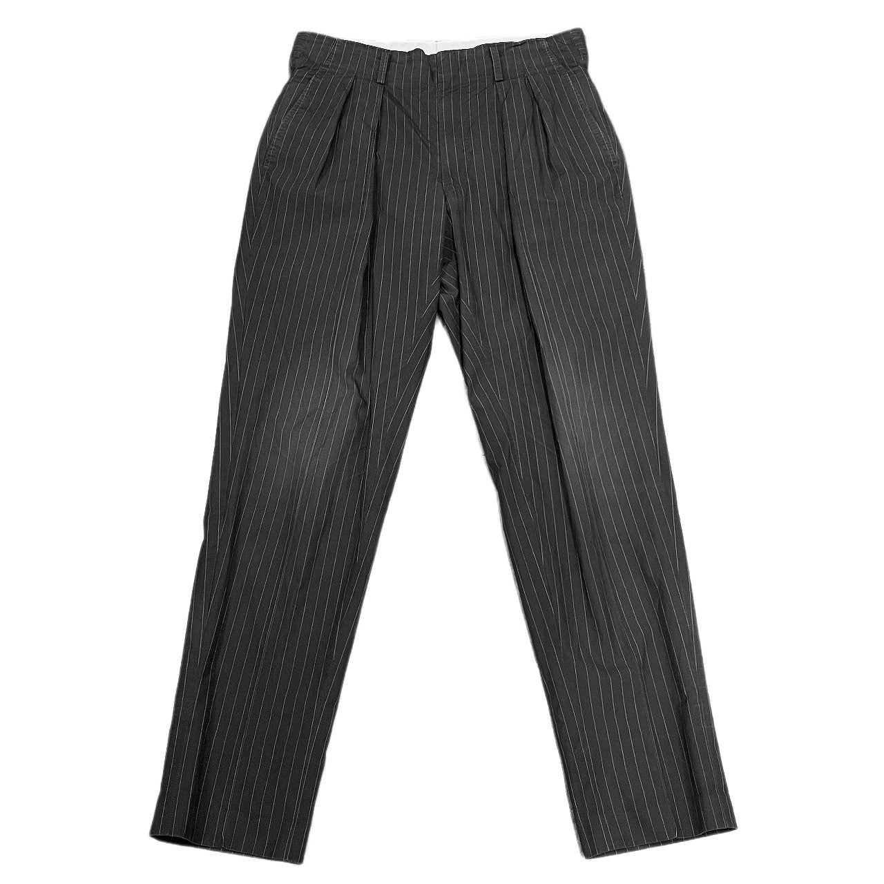 RAINMAKER KYOTO 16SS STRIPE 2-TUCK TROUSERS コットンストライプ2タックパンツ ボトムス レインメーカー メンズ