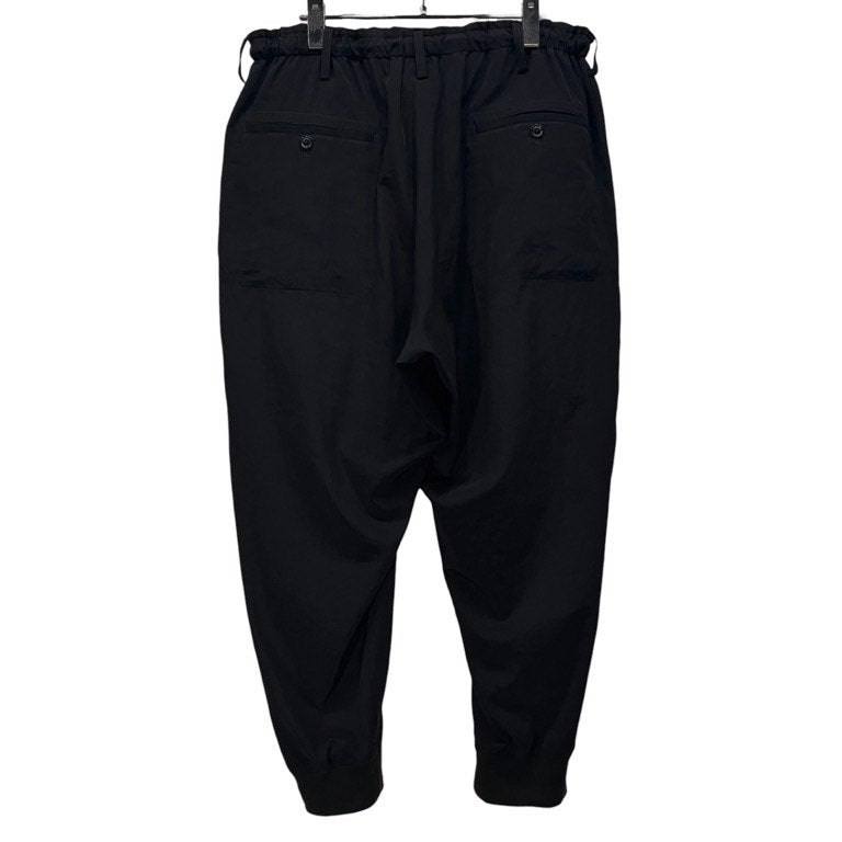 Y's BANG ON! 18SS トリアセテートポリエステルクレープデシンジップポケット裾リブワイドイージーパンツ ボトムス Yohji Yamamoto Pour Homme ワイズバングオン ヨウジヤマモトプールオム メンズ