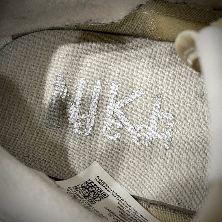 sacai × NIKE LDV Waffle Triple White ワッフルトリプルホワイト レザードッキングボリュームソールローカットスニーカー シューズ 靴 クツ BV0073-101 サカイ ナイキ メンズ