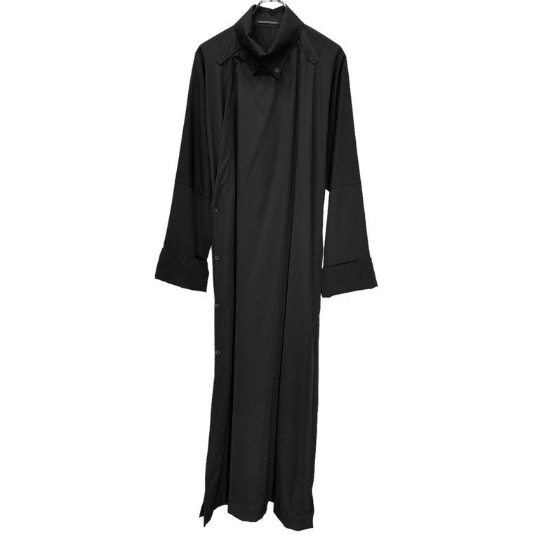 Yohji Yamamoto Pour Homme 19AW ウールギャバジンチャンパオドレスロングコート 長袍 HC-D01-531