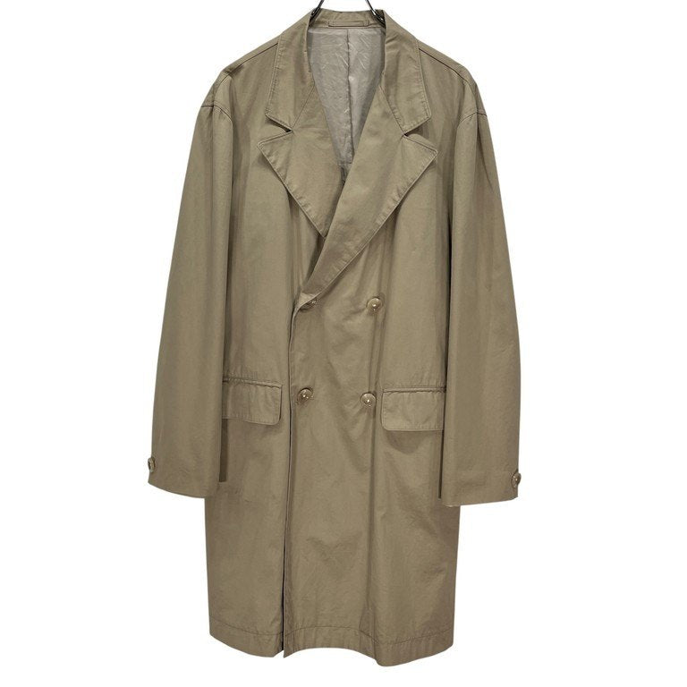 Y's for men コットンギャバジンダブルブレストバックベルトハーフコート ロングジャケット Archive 90s ブルゾン アウター Yohji Yamamoto Pour Homme ワイズフォーメン ヨウジヤマモトプールオム メンズ