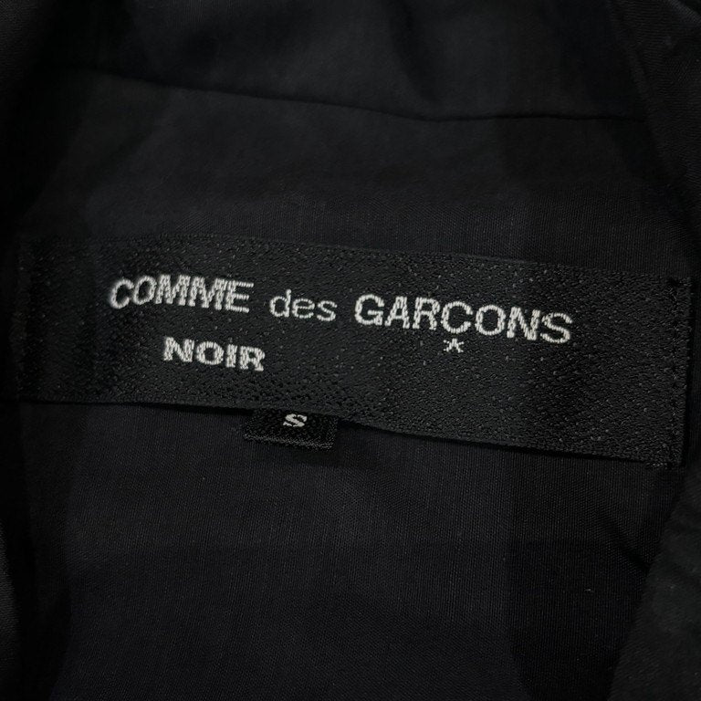 COMME des GARCONS NOIR 総シルクキルティングステッチケープカシュクールワンピース Archive 80s 90s 刺繍 ドレス スカート コムデギャルソン ノワール ノアール レディース