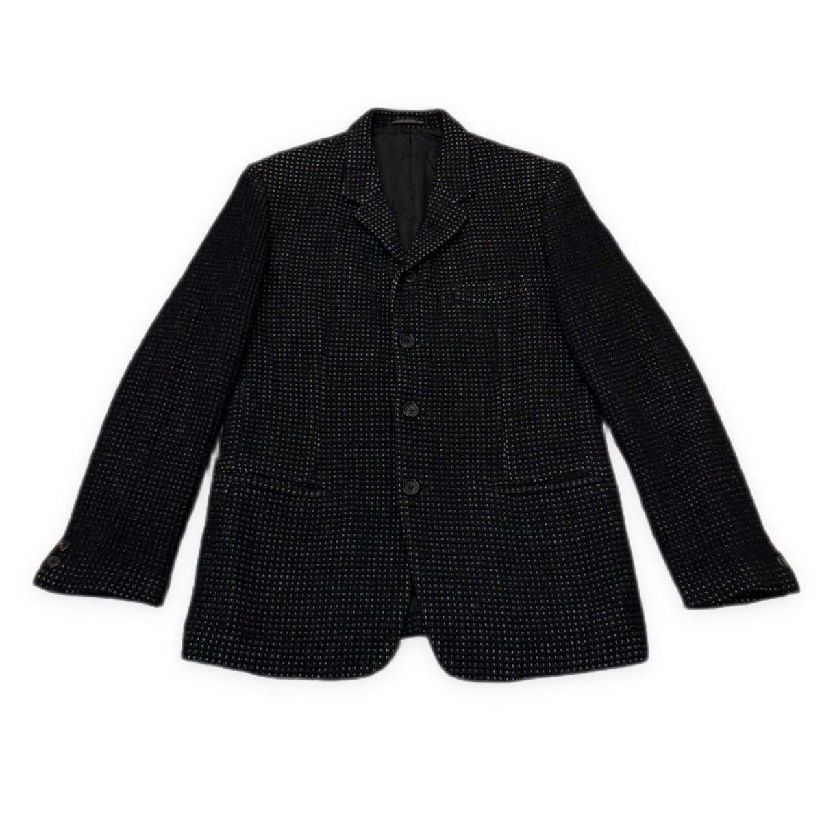 Yohji Yamamoto Pour Homme 97AW ウールワッフル4Bテーラードジャケット Archive 90s 蝋人形期 ブルゾン コート アウター ヨウジヤマモトプールオム メンズ