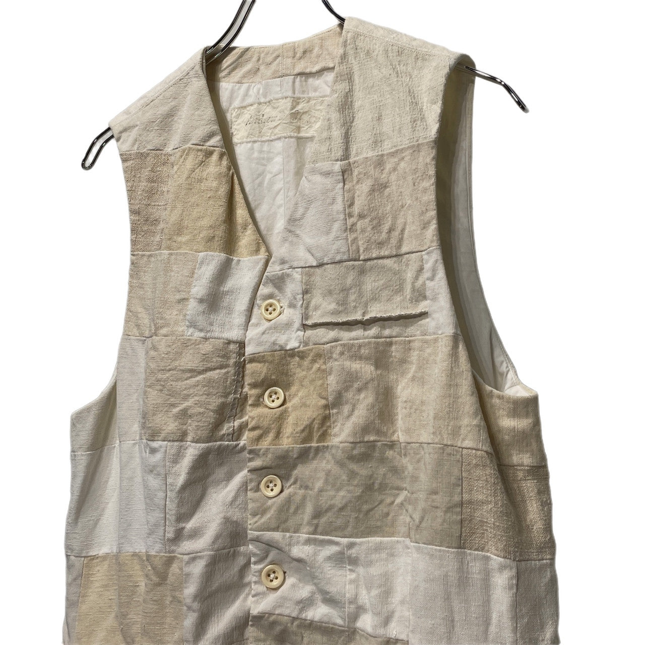 Andrew Driftwood Doggy Bag WaistCoat ヴィンテージリネンパッチワークベスト ノースリーブ ジャケット トップス アウター アンドリュードリフトウッド メンズ レディース ユニセックス