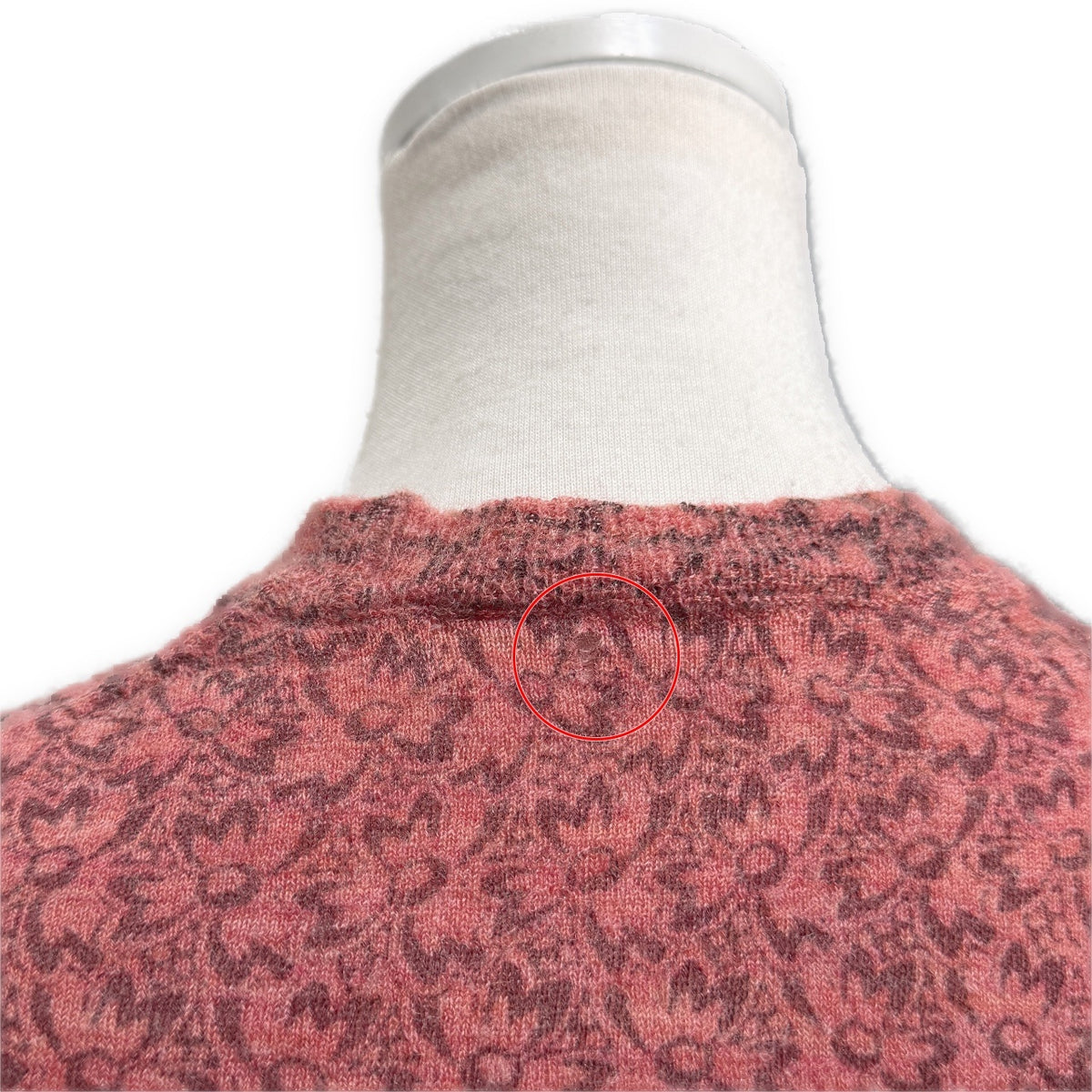COMME des GARCONS 99SS ウール花柄クルーネックニットセーター トップス 総柄 Archive 90s New Essential ニューエッセンシャル コムデギャルソン レディース