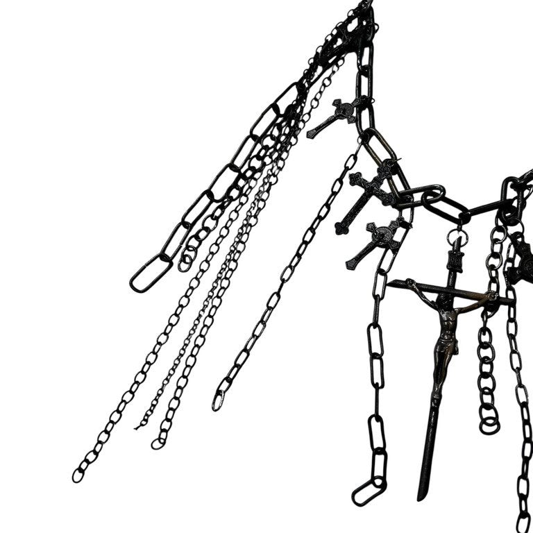 Jean Paul GAULTIER マルチチェーンクロスロザリオネックレス 一点物 激レア 希少 Archive 90s 00s JPG 未使用 十字架 磔刑 ペンダント アクセサリー ジャンポールゴルチエ メンズ レディース ユニセックス