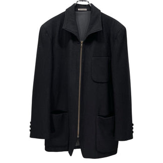 TOKIO KUMAGAI ウールフラノジップアップハーフコート ジャケット ブルゾン アウター フランネル Archive 80s 90s トキオクマガイ メンズ