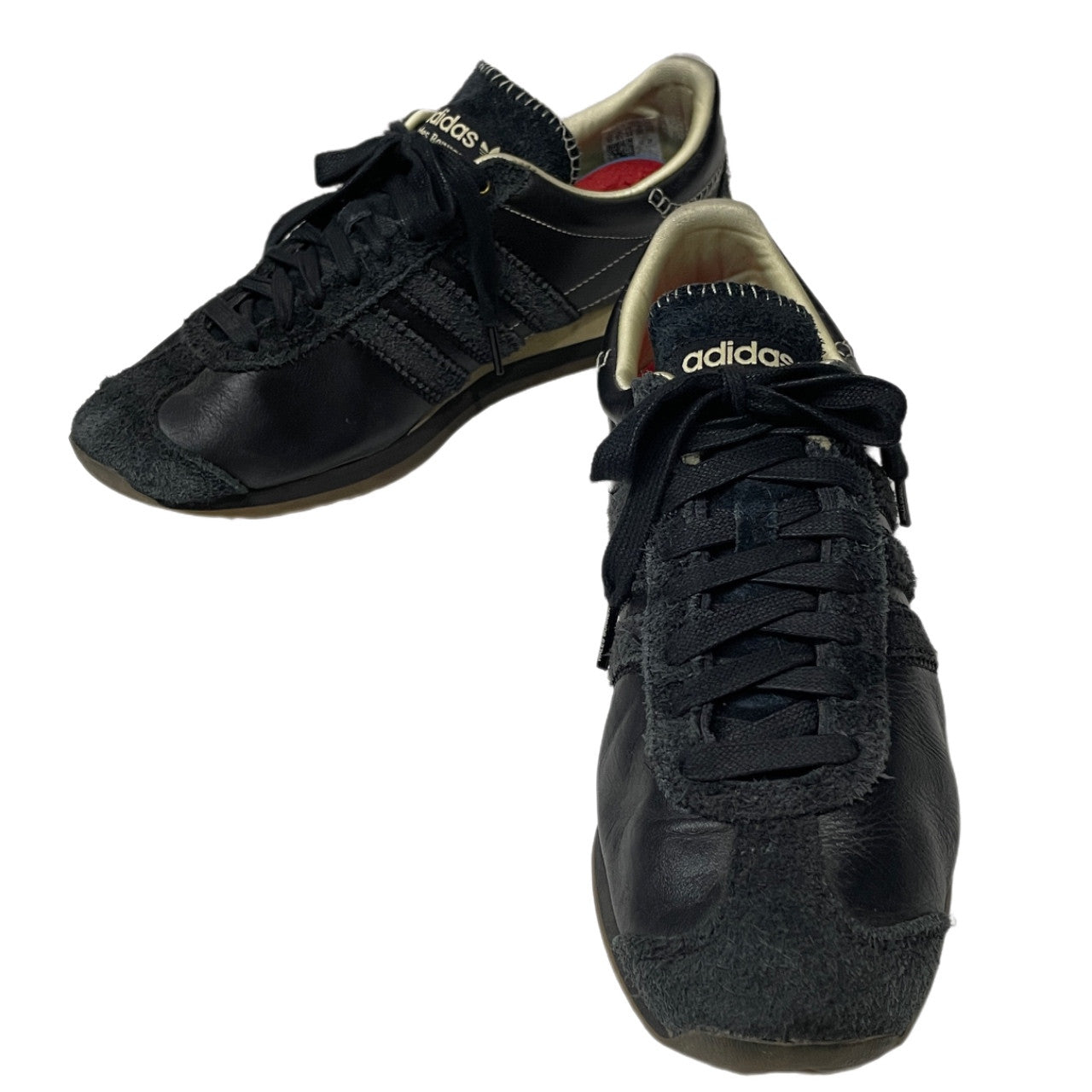 adidas × Wales Bonner 2023 WB COUNTRY GY1702 カントリー コアブラック レザー切替ローカットスニーカー シューズ 靴 クツ アディダス ウェールズボナー メンズ
