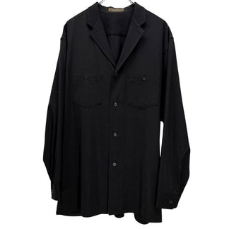 Y's for men ウールギャバジンダブルポケットラペル付きシャツ ブラウス トップス Archive 90s Yohji Yamamoto Pour Homme ワイズフォーメン ヨウジヤマモトプールオム メンズ
