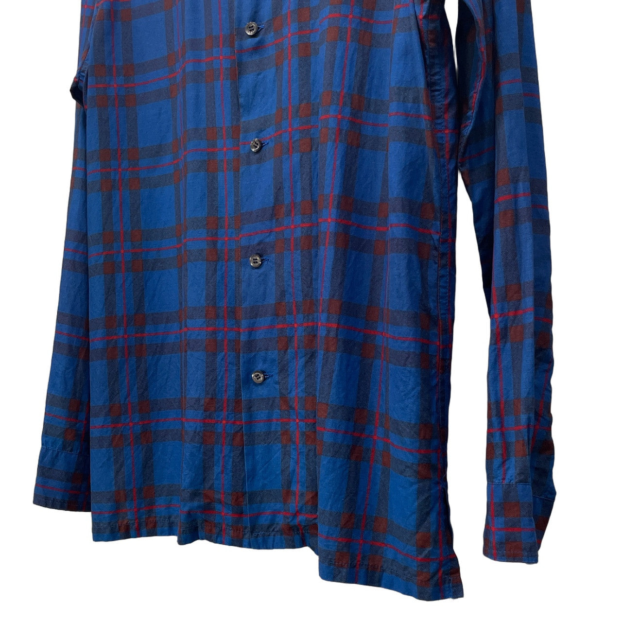 NOiSECRAFT Eliot Tartan Shirt エリオットタータンチェックオープンカラーシャツ ブラウス 開襟 トップス 定価29,160円 ノイズクラフト メンズ