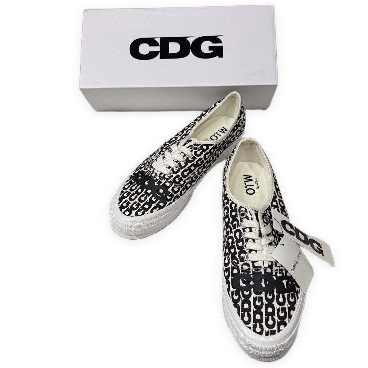 CDG × VANS OTW Authentic オーセンティック 総柄ロゴプリントローカットスニーカー シューズ 未使用 29cm COMME des GARCONS コムデギャルソン ヴァンズ メンズ