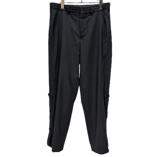 Yohji Yamamoto Pour Homme 16AW ウールギャバジン側章ボンテージパンツ ロールアップ ベルト サイドライン ボトムス Archive ヨウジヤマモトプールオム メンズ