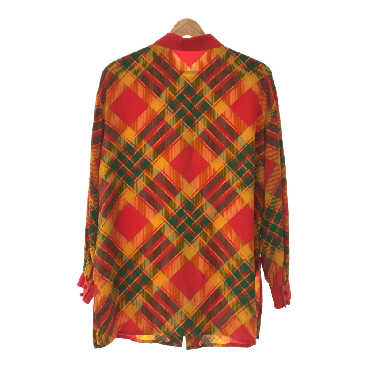 Christian Dior Christian Dior シルクチェックドレスシャツ