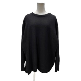 Y’s サイドステッチリペアデザイン圧縮ウールニットセーター 刺繍 アシンメトリー トップス Yohji Yamamoto Femme ワイズ ヨウジヤマモトファム レディース