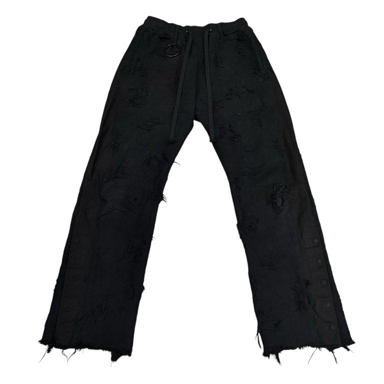 [-] Minus Twist Line Truck Pants BORO CRUST(NOIR) 襤褸クラストサイドライントラックパンツ 定価49,500円 ボトムス マイナス メンズ