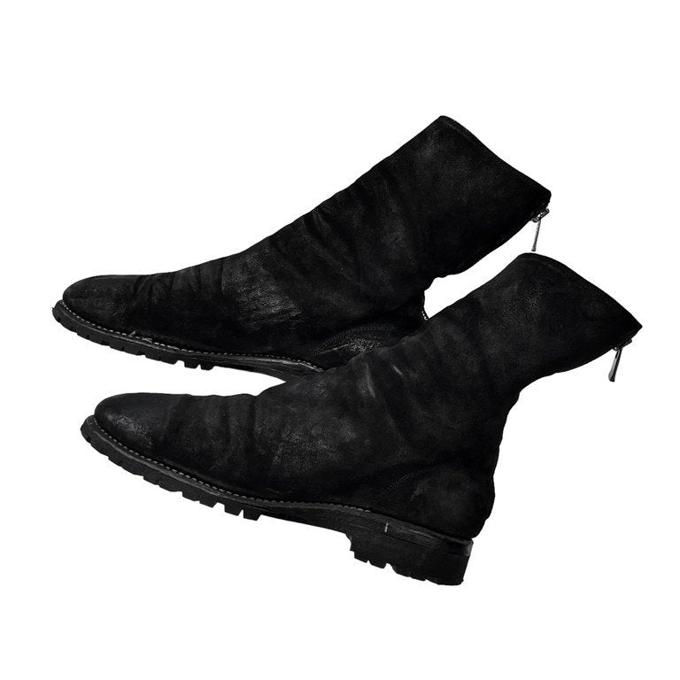 GUIDI 988 CALF REVERSE BACK ZIP BOOTS カーフリバースバックジップドレープブーツ シューズ 靴 クツ スエード グイディ メンズ