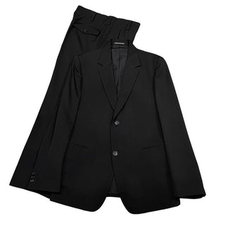 Yohji Yamamoto COSTUME D'HOMME 17AW ウールギャバジンセットアップスーツ 2Bテーラードジャケット 2タックワイドテーパードパンツ スラックス トラウザーズ ヨウジヤマモト コスチュームドオム メンズ