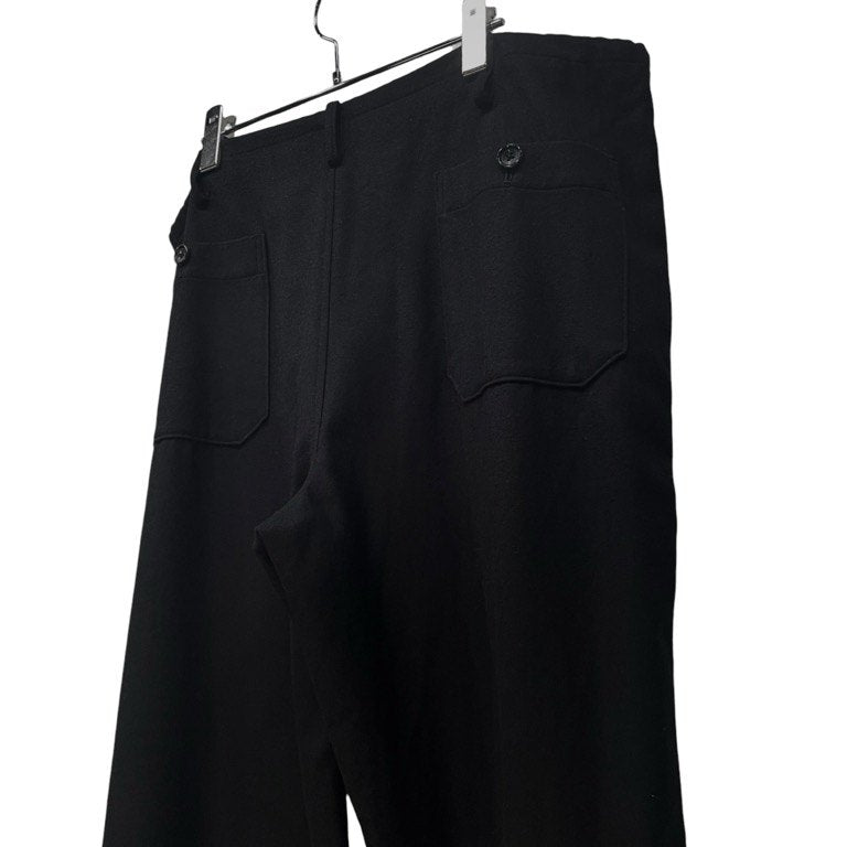 Y's for men ウールカシミヤフラノウエストドローストリングワイドイージーパンツ カシミア フランネル ボトムス テーパード 紐 Archive Yohji Yamamoto Pour Homme ヨウジヤマモトプールオム ワイズフォーメン メンズ