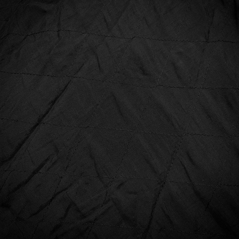 COMME des GARCONS NOIR 総シルクキルティングステッチケープカシュクールワンピース Archive 80s 90s 刺繍 ドレス スカート コムデギャルソン ノワール ノアール レディース