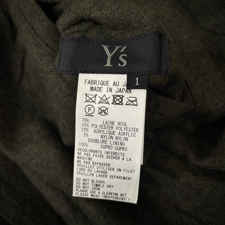 Y's 18AW ウールフランネルプリーツ加工イージーワイドパンツ ボトムス シワ加工 LOOK3 Archive Yohji Yamamoto Femme ワイズ ヨウジヤマモトファム レディース