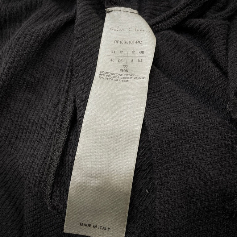 Rick Owens 18SS Basic Rib Tank Top カットオフベーシックリブタンクトップ ノースリーブ トップス カットソー Tシャツ リックオウエンス レディース