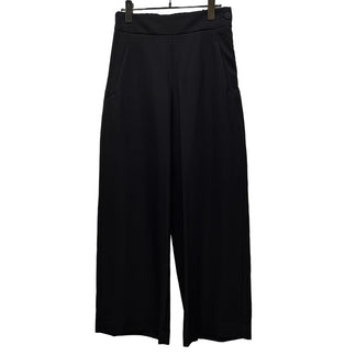 ISSEY MIYAKE 17AW ウールギャバジンウエストゴムシャーリングワイドストレートパンツ ボトムス イッセイイミヤケ レディース
