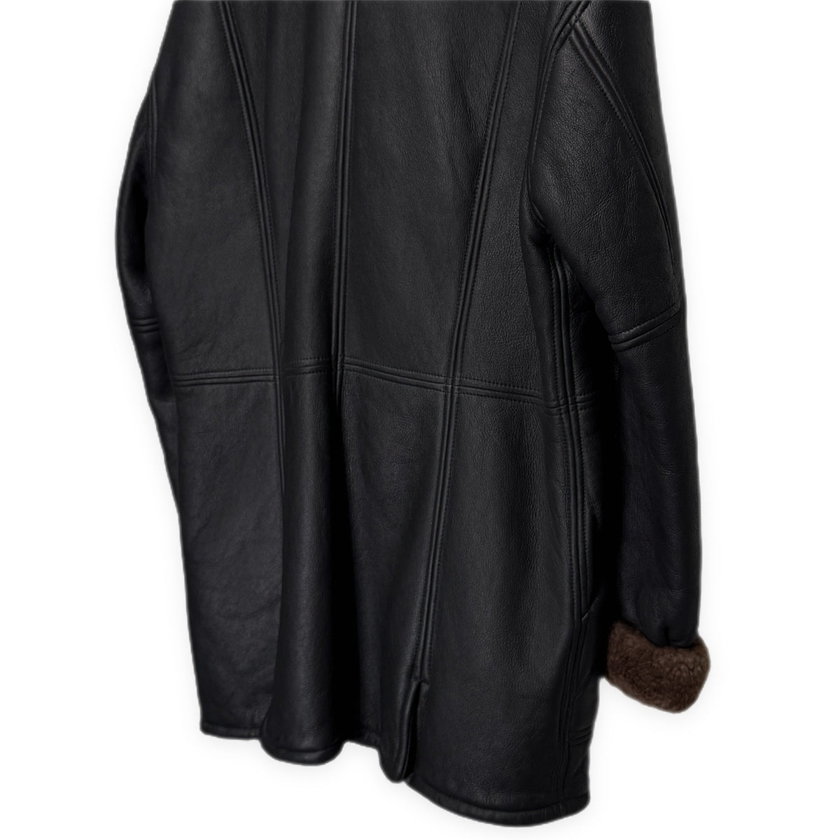 LQ Y's for men ラムレザームートンダブルブレストコート ブルゾン ジャケット アウター Archive 80s 90s Yohji Yamamoto Pour Homme ヨウジヤマモトプールオム ワイズフォーメン メンズ