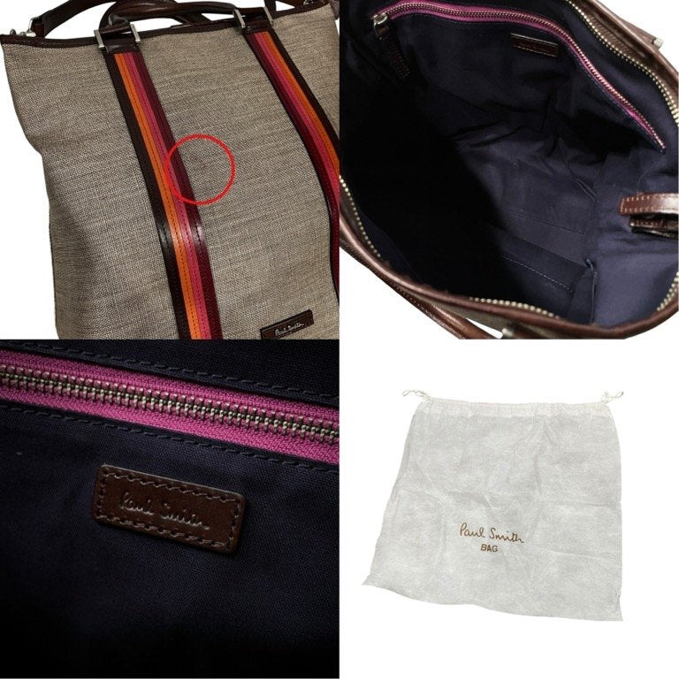 Paul Smith レザーハンドルショルダートートバッグ 2WAY 鞄 カバン ポールスミス メンズ レディース ユニセックス