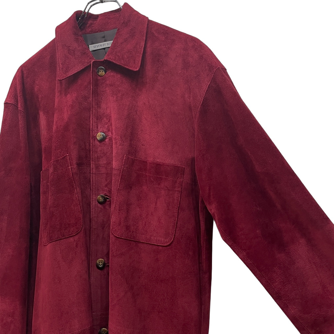 SEVEN BY SEVEN 19SS LEATHER BIG SHIRTS BLOUSON ピッグレザービッグシャツブルゾン ジャケット アウター 7x7 セブンバイセブン メンズ