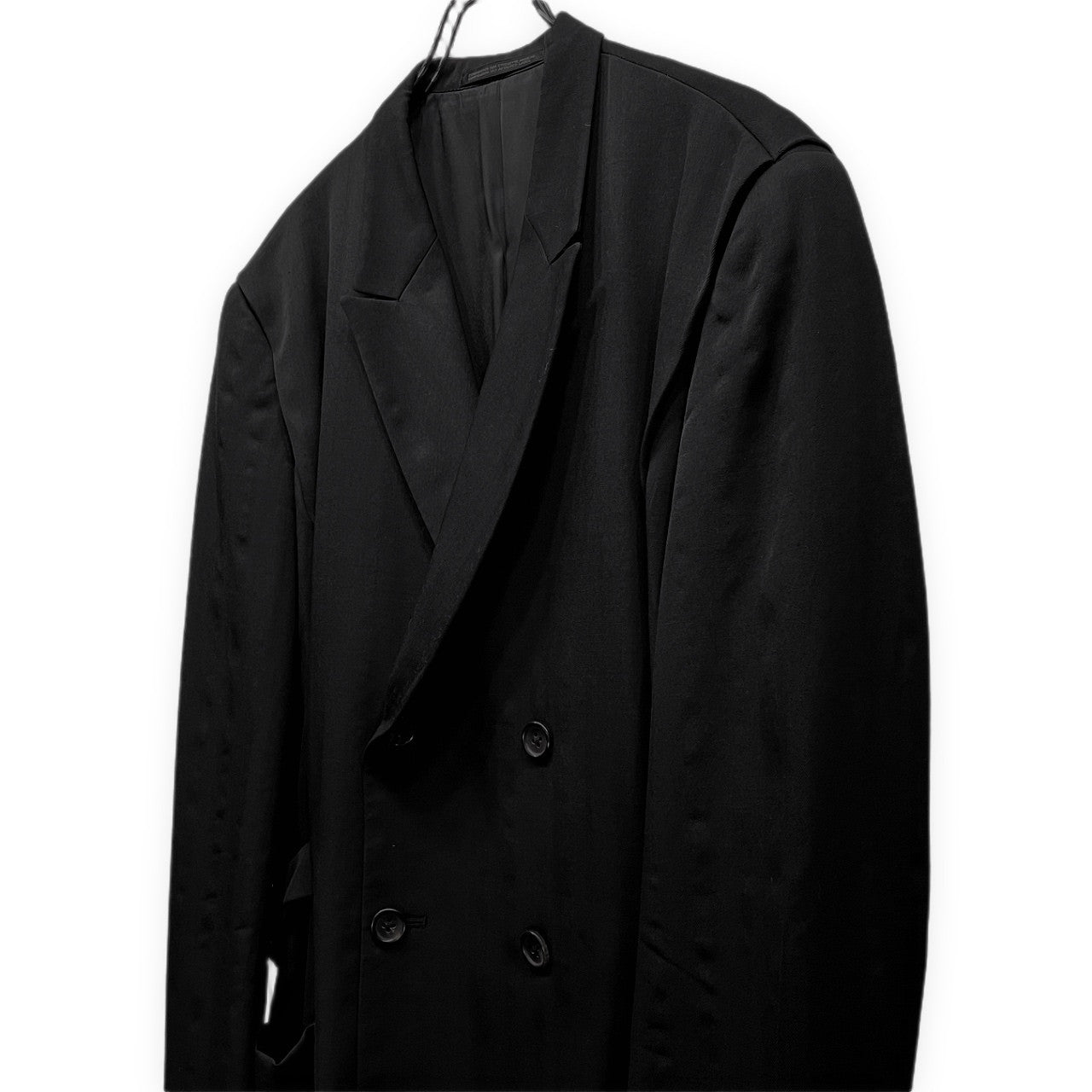 Yohji Yamamoto Pour Homme 93AW ウールギャバジンアクションプリーツサイドベルトテーラードジャケット アジャスター Archive 90s ブルゾン コート アウター ヨウジヤマモトプールオム メンズ