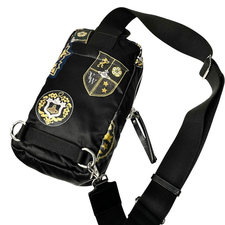 Vivienne Westwood 紋章オーブプリントレザーパッチボディバッグ ショルダー 鞄 カバン ヴィヴィアンウエストウッド メンズ レディース ユニセックス