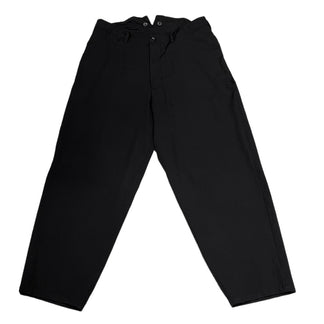 Yohji Yamamoto Pour Homme 22AW ウールギャバジンサイドアジャスターサスペンダーボタンワイドテーパードパンツ 脇隠しPコールテンSP ボトムス スラックス 定価77,000円 ヨウジヤマモトプールオム メンズ