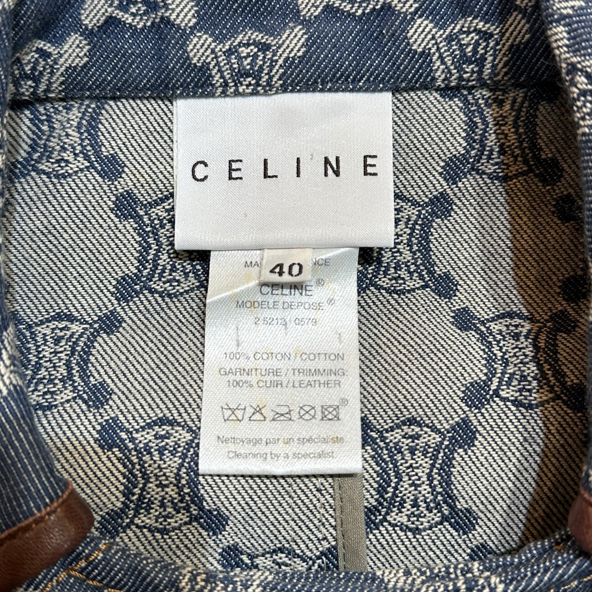 CELINE CELINE デニムPコート トリンオフ