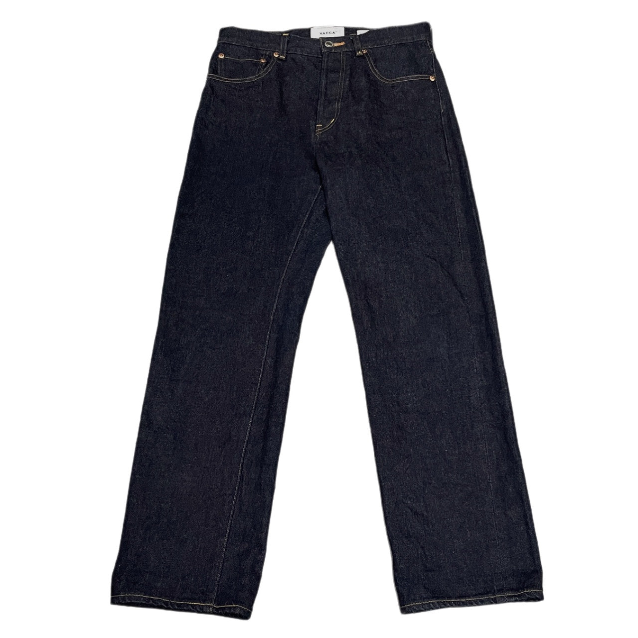 YAECA DENIM PANTS STRAIGHT 14W 14オンスセルヴィッジインディゴデニムボタンフライ5ポケットジーンズ パンツ ボトムス 赤耳 セルビッジ 29 ヤエカ メンズ レディース ユニセックス