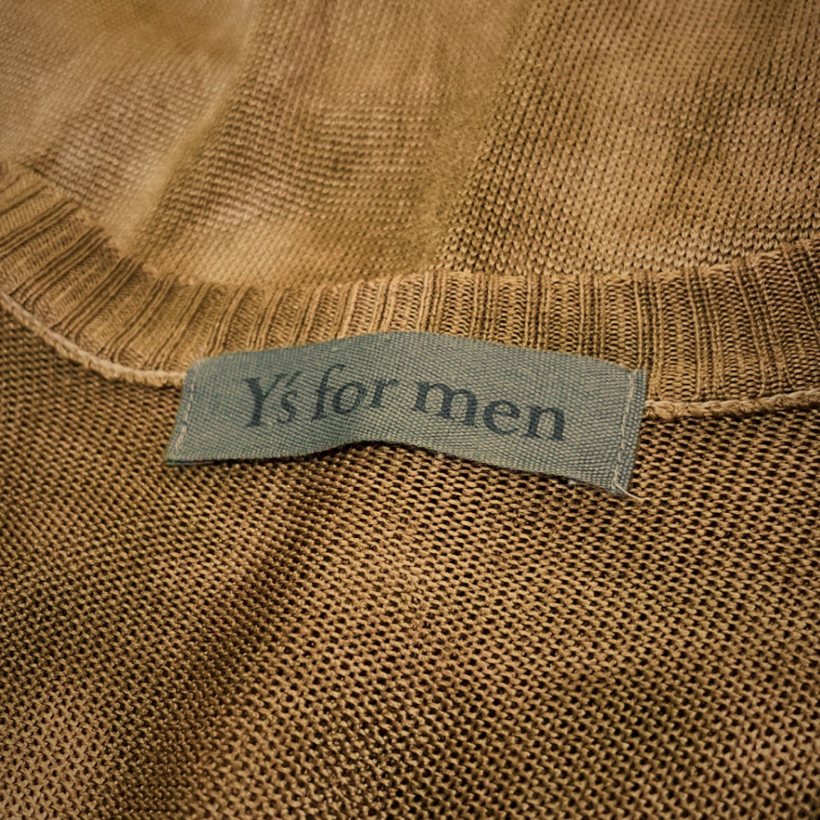 Y's for men 脱色加工クルーネックレーヨンニット ブリーチ トップス 半袖 サマーセーター Archive Yohji Yamamoto Pour Homme ヨウジヤマモトプールオム ワイズフォーメン メンズ
