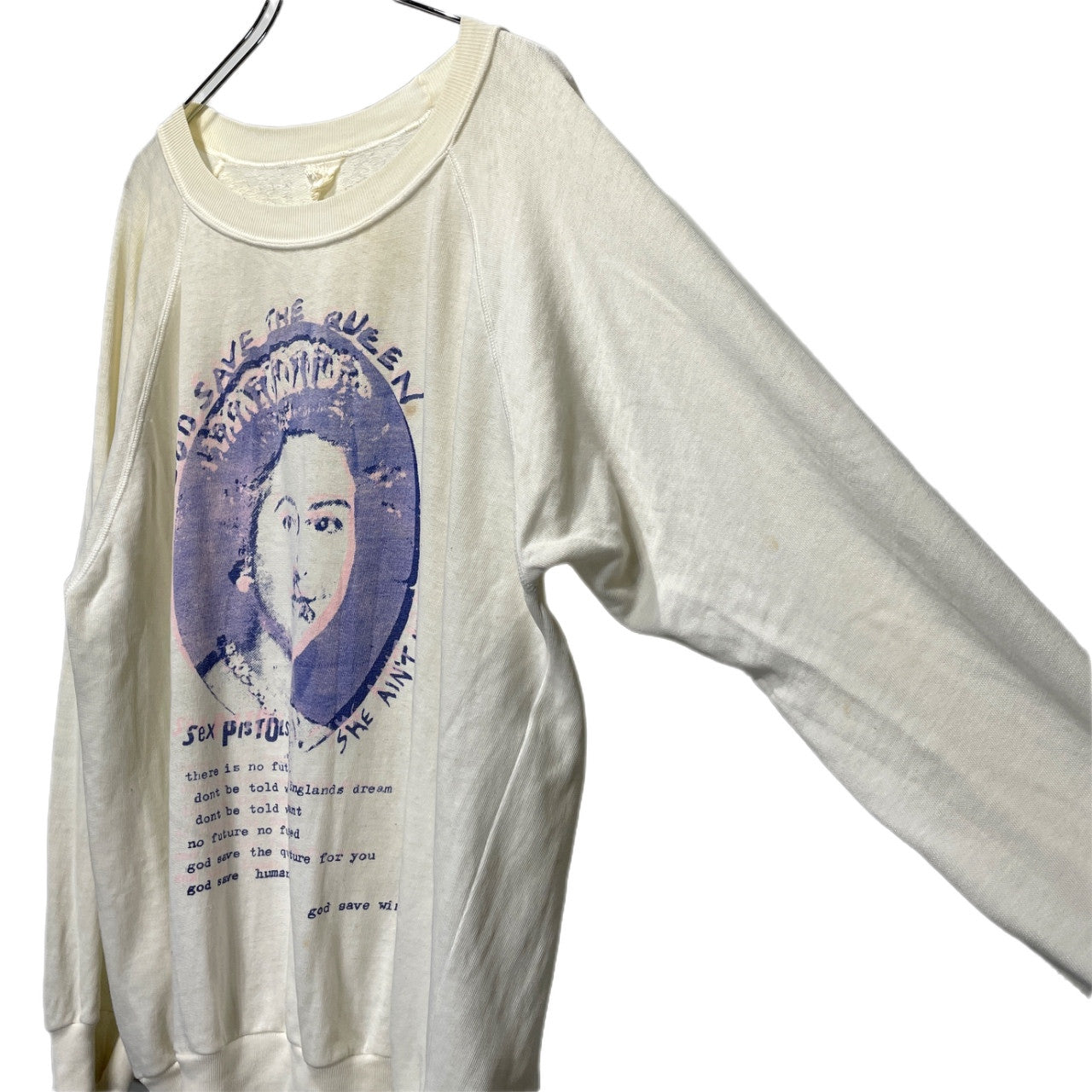 A STORE ROBOT God save the Queen プリントスウェットシャツ Archive 80s 90s トップス アストアロボット メンズ レディース ユニセックス