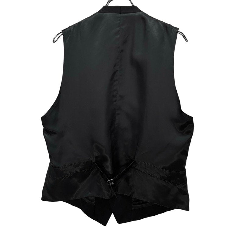 Y's for men ウールギャバジンパイピング装飾ベスト ノースリーブ トップス アウター ジャケット Archive 90s Yohji Yamamoto Pour Homme ヨウジヤマモトプールオム ワイズフォーメン メンズ