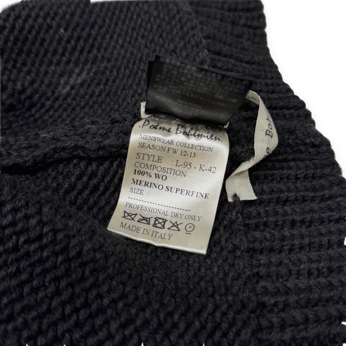 Poeme Bohemien 12AW スーパーファインメリノウールニットキャップ 帽子 ビーニー 12FW ポエムボヘミアン メンズ
