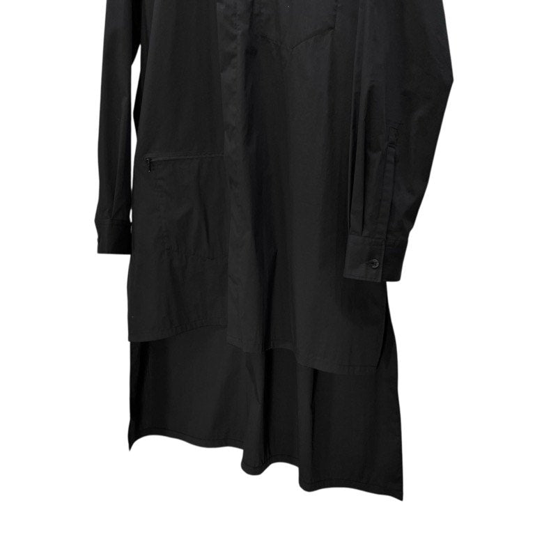Y-3 20SS CLASSIC SHIRT ジップデザインストレッチブロードロングシャツ ブラウス トップス ロゴ 定価30,800円 Yohji Yamamoto adidas ヨウジヤマモト アディダス ワイスリー メンズ レディース ユニセックス