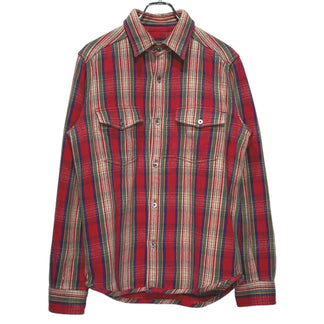 Nigel Cabourn コットンヘビーフランネルダブルボタンチェックシャツ ブラウス トップス ナイジェルケーボン メンズ