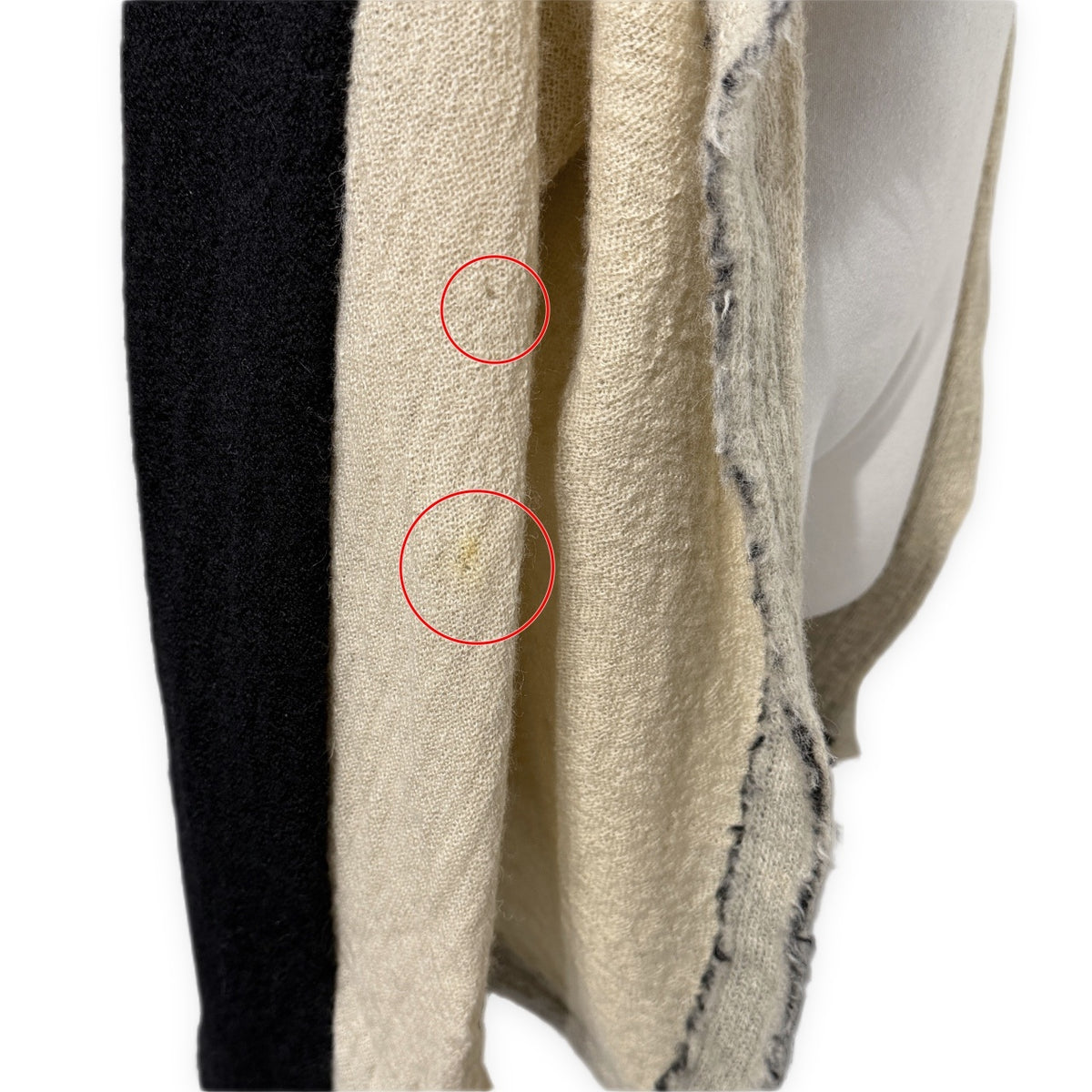 A-POC ISSEY MIYAKE 03AW バイカラーカットオフデザインボタンレスニットジャケット カーディガン トップス アウター Archive エーポック イッセイミヤケ メンズ レディース ユニセックス