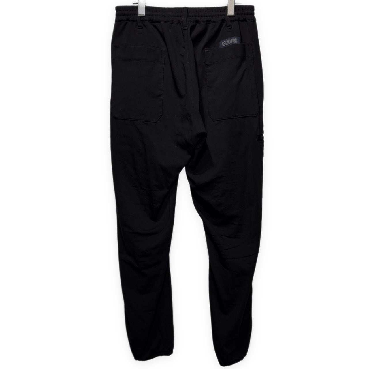 REGULATION Yohji Yamamoto MEN 21AW ウールトロピカルストレッチ裾ゴムイージーパンツ ボトムス Pour Homme レギュレーション ヨウジヤマモト メンズ