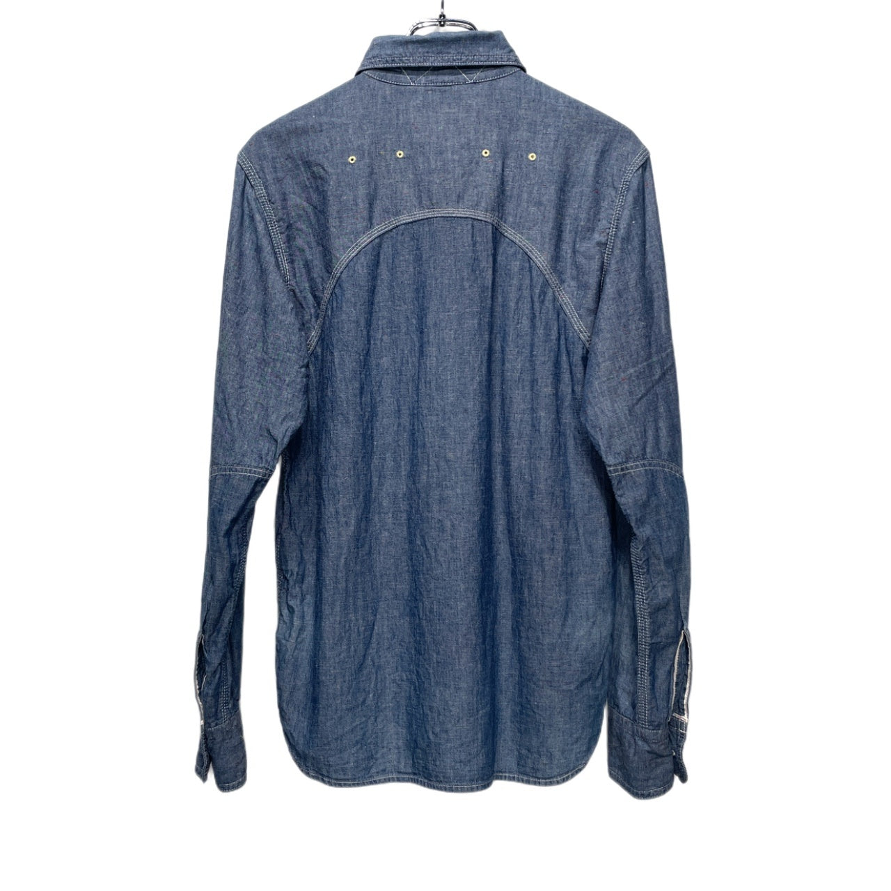 Nigel Cabourn コットンリネンシャンブレーダブルポケット空環シャツ ブラウス トップス ナイジェルケーボン メンズ