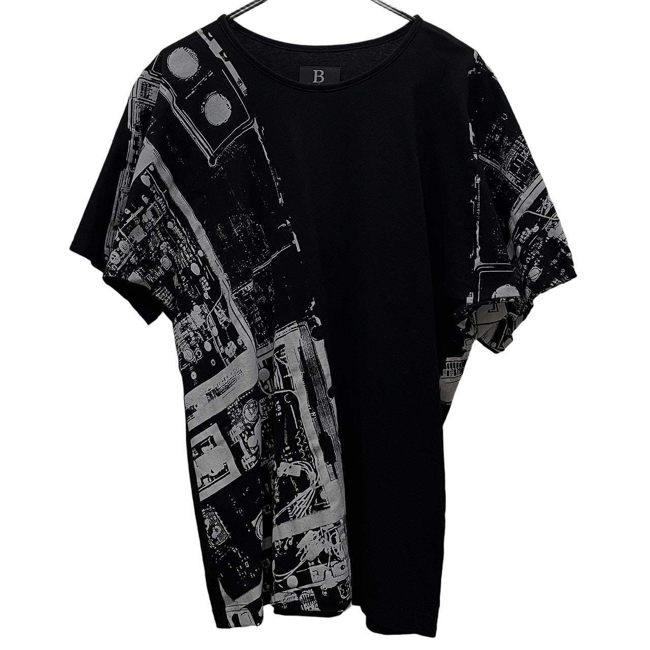 B Yohji Yamamoto 19SS 柄プリントキモノスリーブTシャツ カットソー Tee T-shirt トップス ビー ヨウジヤマモト メンズ レディース ユニセックス