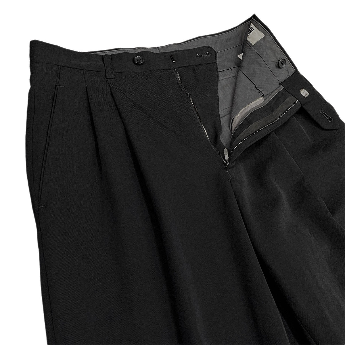 MIYAKE DESIGN STUDIO ウールギャバジン2タックテーパードパンツ スラックス ボトムス Archive 80s 90s ISSEY MIYAKE イッセイミヤケ メンズ