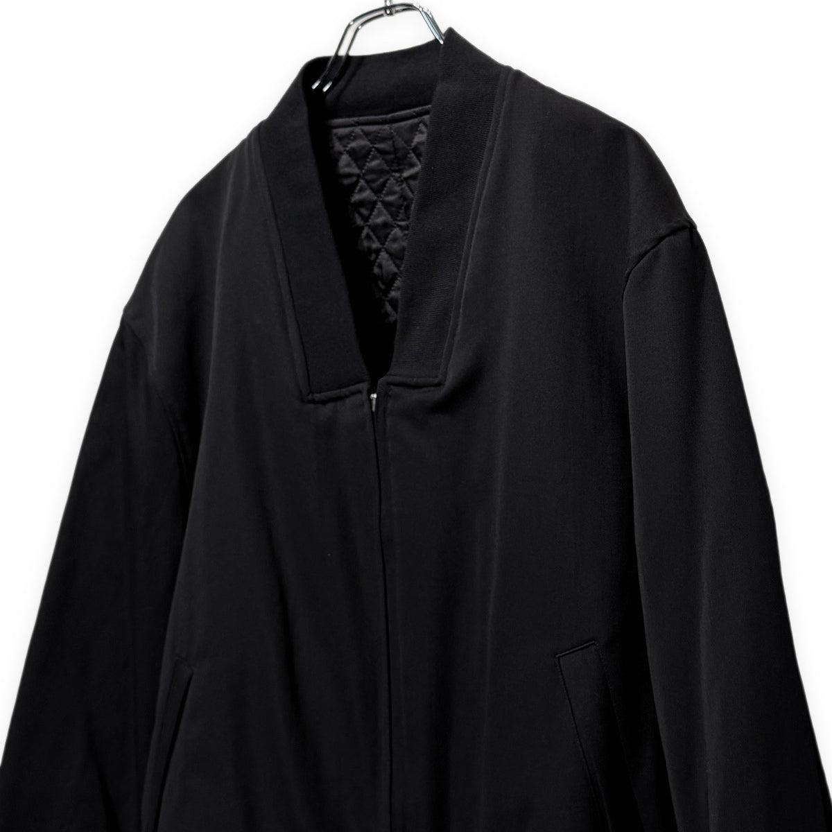 COMME des GARCONS HOMME PLUS 91AW 6.1 THE MEN ウールギャバジンリバーシブルキルティングジップアップブルゾン Archive 90s ジャケット コート アウター コムデギャルソンオムプリュス メンズ
