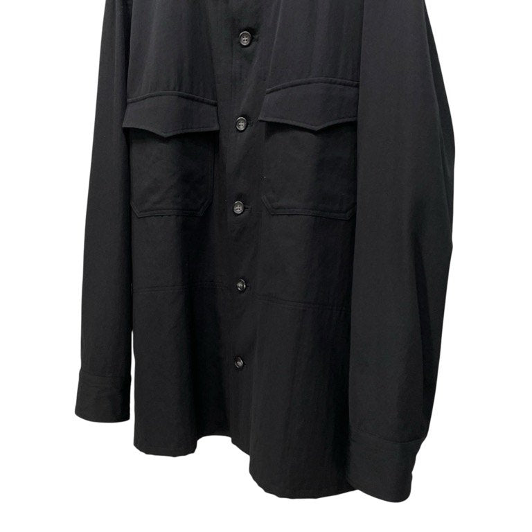 Y's for men ウールギャバジンチンストラップダブルポケットシャツ ブラウス Archive トップス Yohji Yamamoto Pour Homme ヨウジヤマモトプールオム ワイズフォーメン メンズ