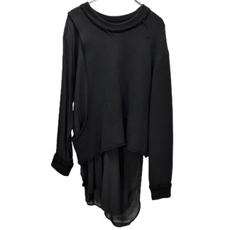 Y's 16AW カットオフレイヤードスウェットトップス シャツ ブラウス Yohji Yamamoto Femme 裁ち切り ヨウジヤマモトファム ワイズ レディース