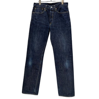 KAPITAL 5ポケットセルヴィッジハンドメイドデニムパンツ size 33 L ボトム 革パッチ 白耳 キャピタル メンズ
